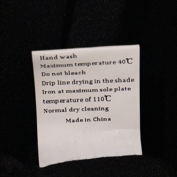 NWT EXLURA Black Square Long Sleeve Bodycon Midi Dress Split Front with Belt - Picture 9 of 9